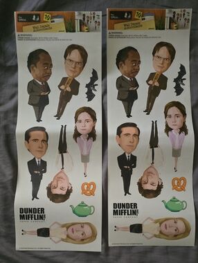 The Office Dunder Mifflin Character Wall Decals - 2 Sheets